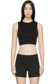 Ernest Leoty - Black Seamless Sophie Crop Top