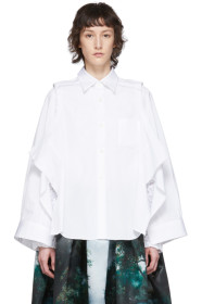 Comme des Garçons - White Deconstructed Shirt