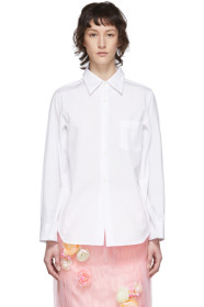 Comme des Garçons - White Broad Four-Sleeve Shirt