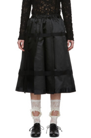 Comme des Garçons - Black Pleated Strap Skirt