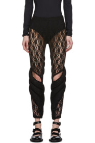 Comme des Garçons - Black Lace Padded Leggings