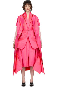 Comme des Garçons - Pink Satin Blazer Coat