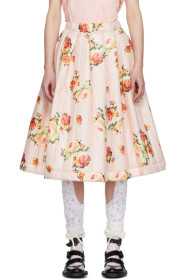 Comme des Garçons - Pink Pleated Taffeta Skirt