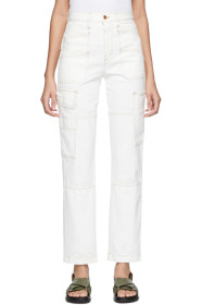 SLVRLAKE - White Savior High-Rise Cargo Jeans
