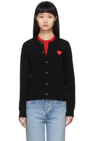 Comme des Garçons Play - Black Heart Patch Cardigan