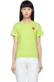 Comme des Garçons Play - Green Small Heart T-Shirt