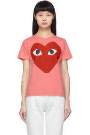 Comme des Garçons Play - Pink Big Heart T-Shirt