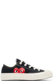 Comme des Garçons Play - Black Converse Edition Half Heart Chuck 70 Low Sneakers