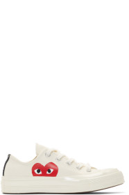Comme des Garçons Play - Off-White Converse Edition Half Heart Chuck 70 Low Sneakers
