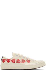 Comme des Garçons Play - Off-White Converse Edition Multiple Hearts Chuck 70 Low Sneakers