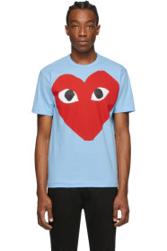 Comme des Garçons Play - Blue Big Heart T-Shirt