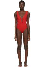 Rudi Gernreich - Red Plunge One-Piece Swimsuit