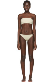 Rudi Gernreich - Off-White Bandeau Buckle Bikini