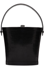 Hunting Season - Black Lizard Bucket Bag
