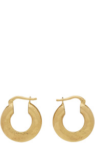 Jil Sander - Gold Slim Round Earrings