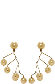 Jil Sander - Gold Large Balance Earrings