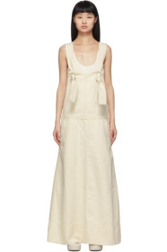 Jil Sander - Off-White Denim Overall Dress