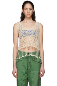 Jil Sander - Off-White Crochet Tank Top
