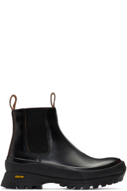 Jil Sander - Bottes noires Rubber Sole