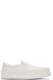 Jil Sander - White Vulcanized Sneakers