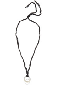 Jil Sander - Black & Silver Wrap Necklace