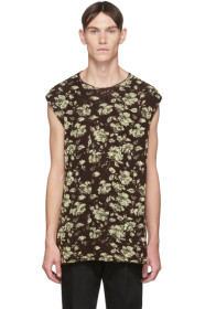 Jil Sander - Veste en maille de laine brune