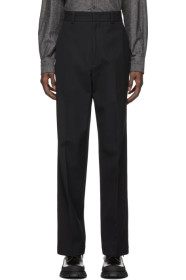 Jil Sander - Navy Embroidered Trousers