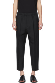 Jil Sander - Black Wool Twill Trousers