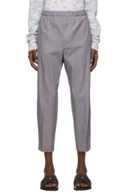 Jil Sander - Pantalon en gabardine gris