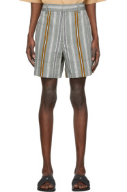 Jil Sander - Multicolor Linen Stripe Shorts