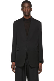 Jil Sander - Black Folded Collar Blazer