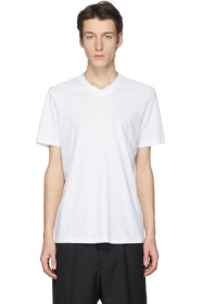 Jil Sander - White V-Neck T-Shirt