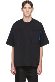 Jil Sander - 黑色刺绣 T 恤