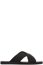 Jil Sander - Black Strap Slides