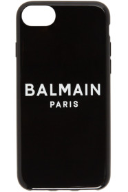 Balmain - ブラック ロゴ iPhone XS ケース