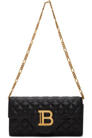 Balmain - Black Quilted B-Wallet Chain Bag