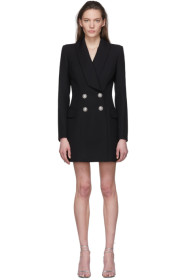 Balmain - Black Wool Blazer Dress
