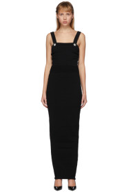 Balmain - Black Knit Strap Long Dress