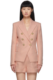 Balmain - Pink 6-Button Blazer