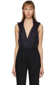 Balmain - Black Hooded Bodysuit
