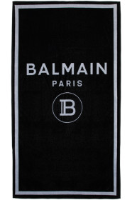 Balmain - Serviette à logo noire