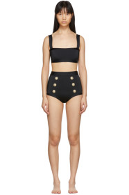 Balmain - Black Button Bikini