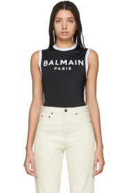 Balmain - Body à logo noir