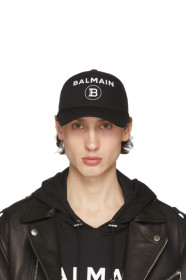 Balmain - Black & White Logo Cap