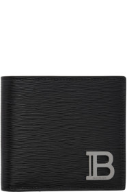 Balmain - Black Monogram Bifold Wallet