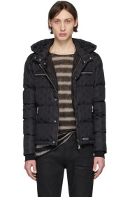 Balmain - Black Down Monogram Jacket