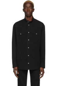 Balmain - Black Denim Oversized Shirt