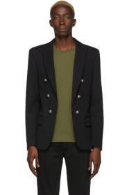 Balmain - Black Six Button Jacket