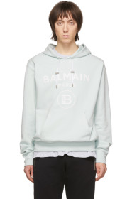 Balmain - グリーン ロゴ フーディ