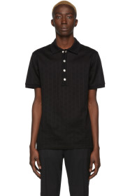 Balmain - Black Monogram Polo